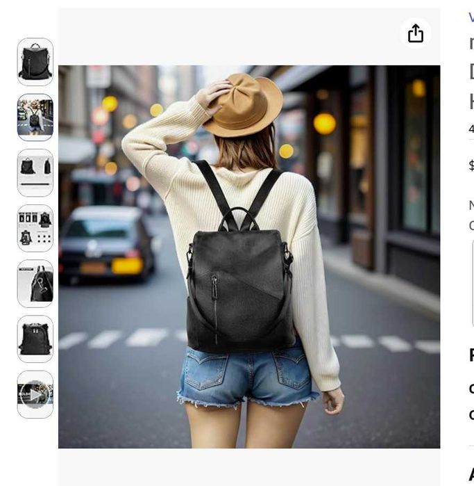 Rucsac dama Molshine – Piele ecologica PU – Elegant si practic