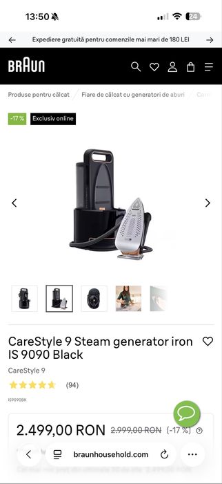 Statie de calcat Braun CareStyle 9