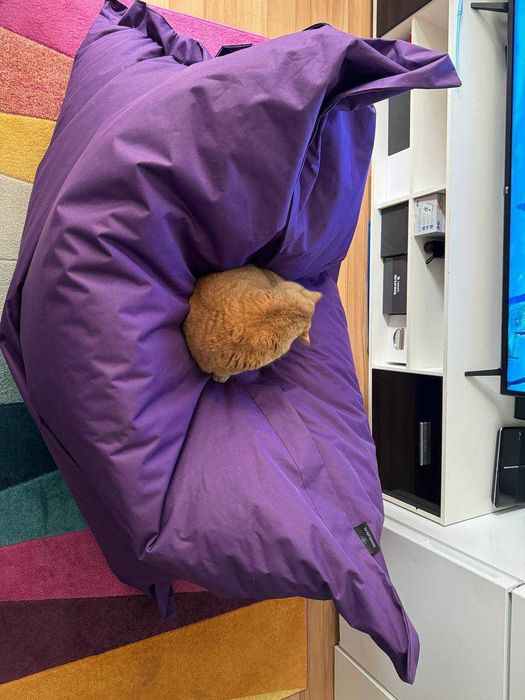 Барбарон - лежанка 180/140/25 см., непромокаем, лилав