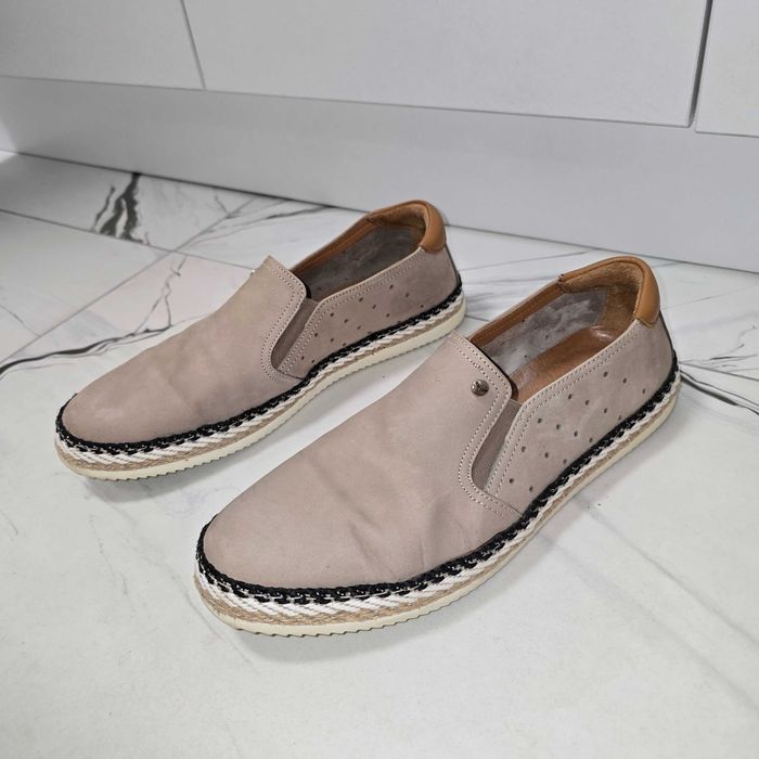 Мъжки Мокасини ТЕОДОР от Естествен Велур 42 номер