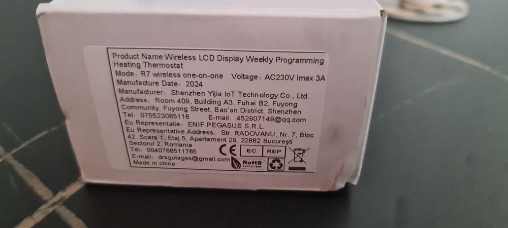 Termostat ambiental WI-FI