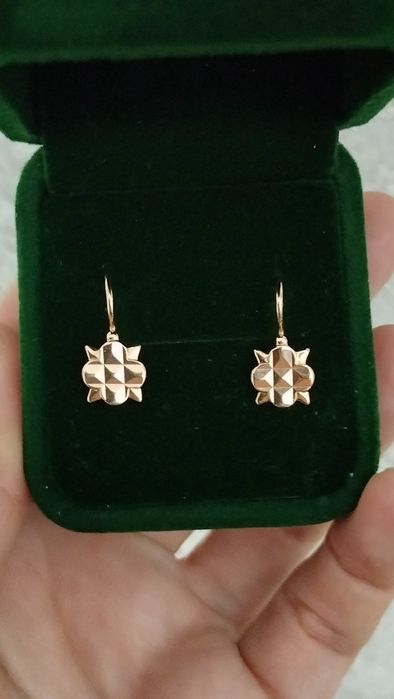 Советские серьги 583 пробы.