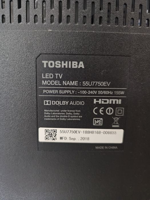 Toshiba 55u7750ev (140см)