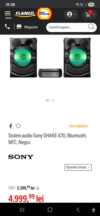 Combina sony shake x70 PRO