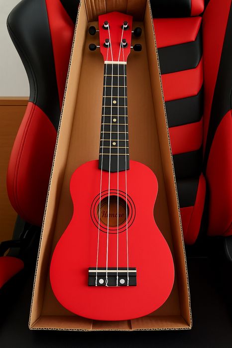 Укулеле Homage сопрано, красного цвета (как новая)