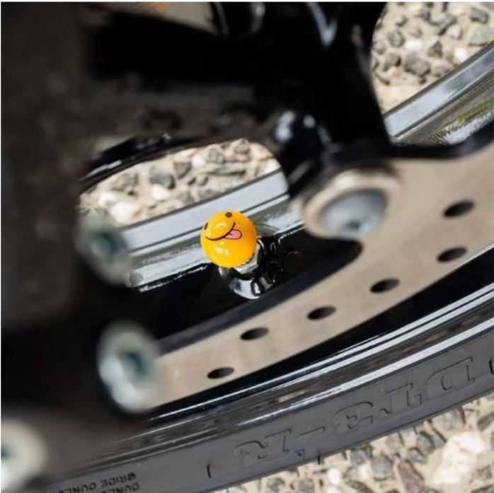 Капачета за винтил, стил Емоджи, 4 броя/к-т