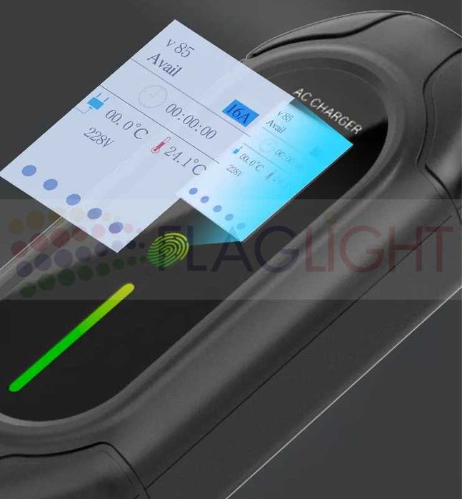 7kW 32A 220V Домашна Преносима Зарядна Станция за Електромобили Тип 2