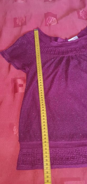 Bluza tricot  mov/ violet elegant cu fir stralucitor XS/ S