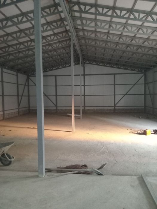 Ангар из сэндвич панеля