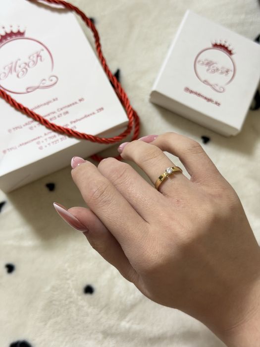 Кольцо золото с фианитом