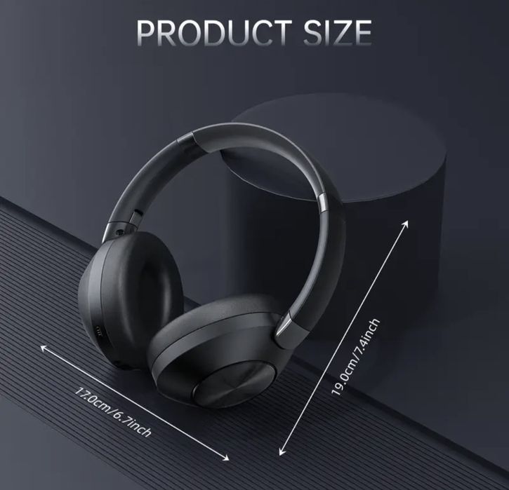 LIFEBEE Безжични слушалки с активно шумоизолиране, 60 часа възп.