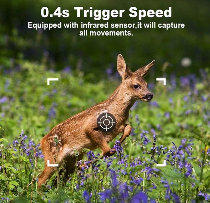 Ловна камера H6 със соларен панел, ново модел 4G водоустойчива