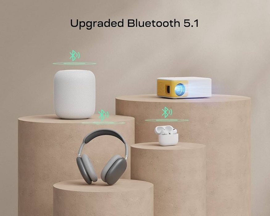 Мини Проектор Yoton – Native 720P HD | Wi-Fi + Bluetooth