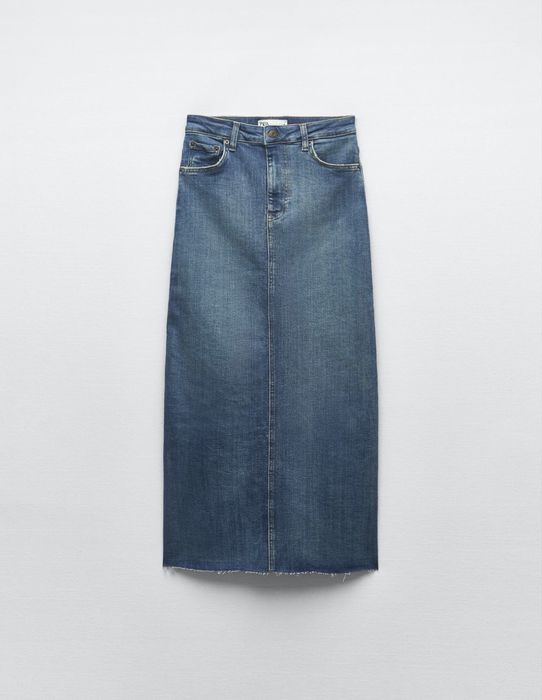 Юбка джинсова длинная Zara