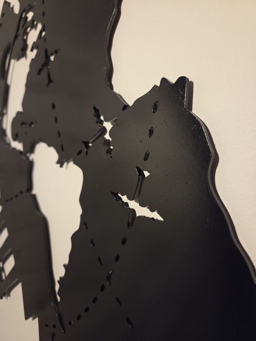 Orașele lumii – decorațiune de perete din oțel tăiat cu laser