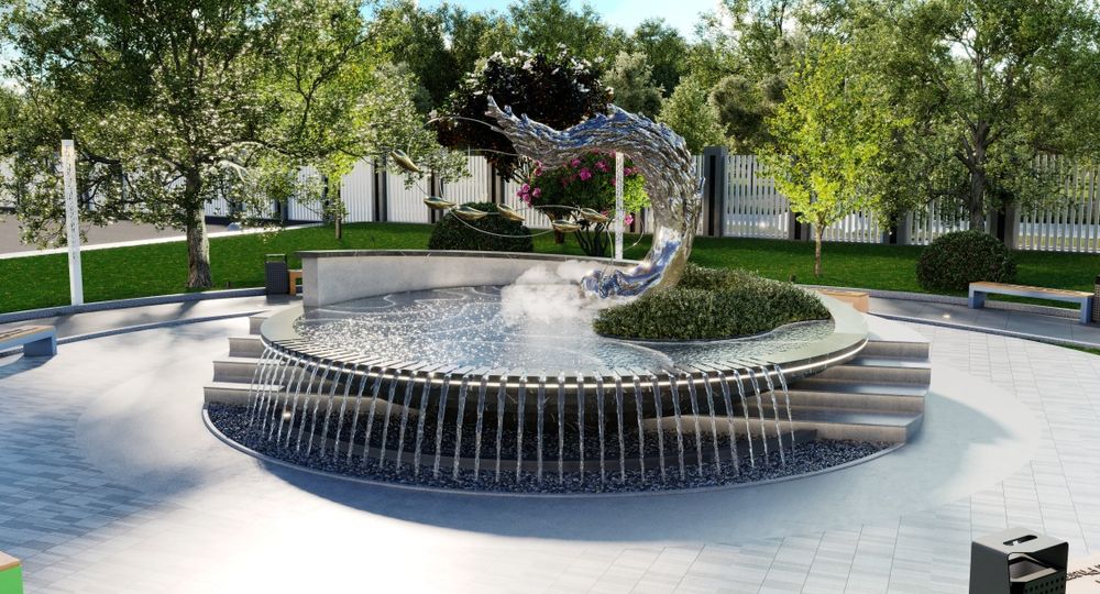 Строительство водопадов,  фонтанов,  прудов, бассейнов водные объекты