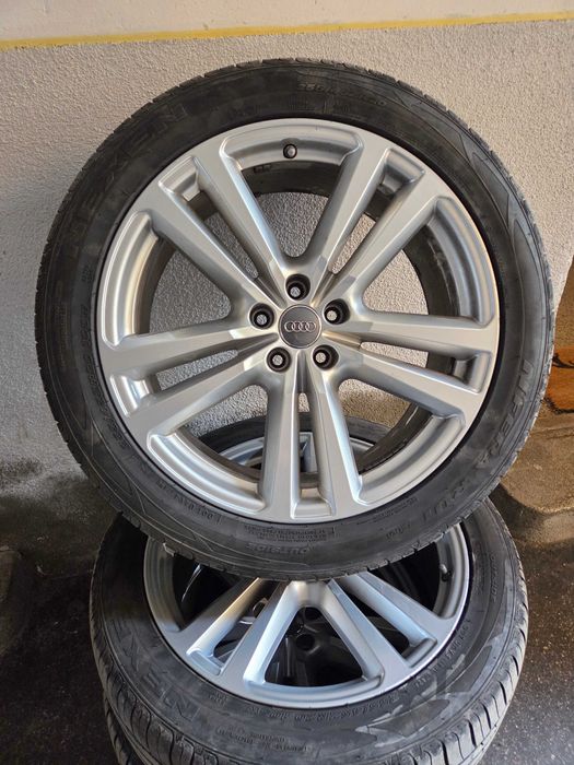 Roti aliaj vara originale Audi Q5 A7 Q7 20" anvelope vara Nexen 255/45 R20 105W sau Bridgestone Turanza 255/40 R20 101Y B-Silent