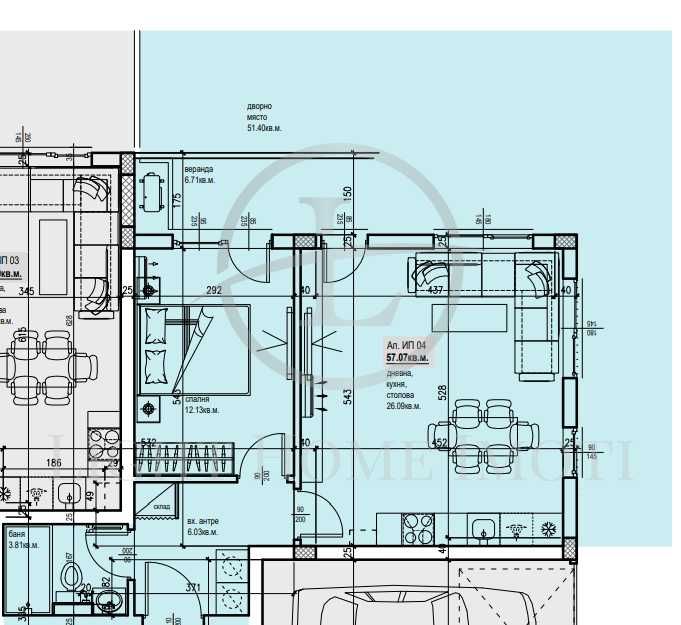 Продава се Двустаен апартамент в Пловдив, Остромила - 129 кв.м за 752 €/кв.м - Снимка #3