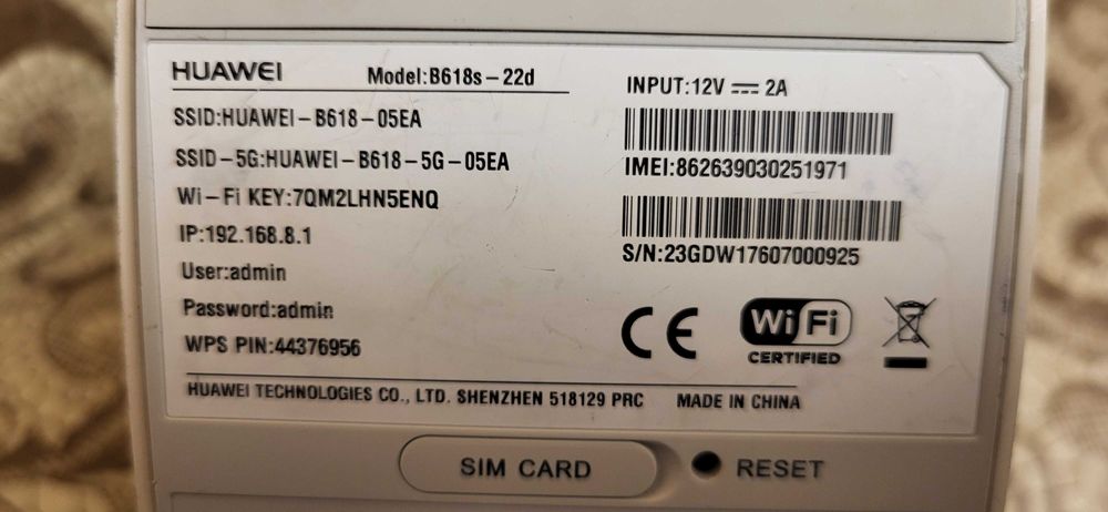 HUAWEI 4G+Router cu Sim LTE CAT11  B618S-22d liber de retea
