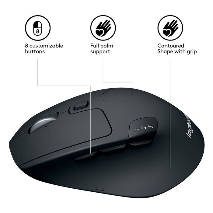 Logitech M720 TRIATHLON Универсальная  мышь с сверхбыстрой прокрутки!