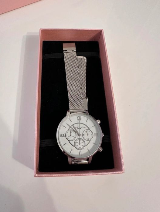 Ceas de mână argintiu Annie Rosewood London