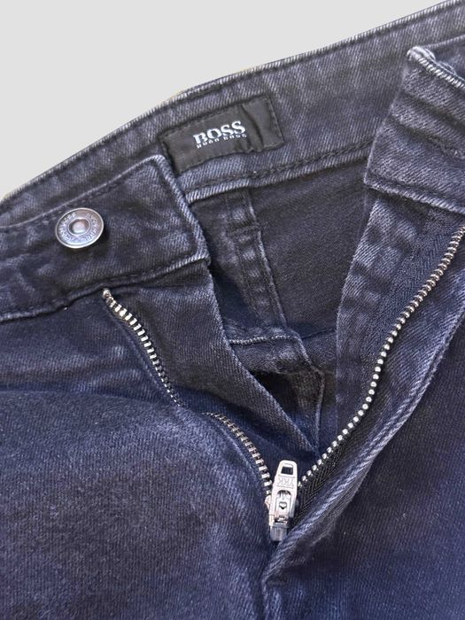 Hugo Boss jeans blugi negri stretch 30/32