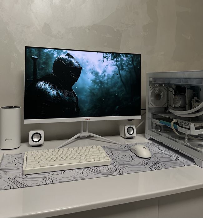 Белый монитор Sanc 2K 144 герц 27 дюймов в идеале