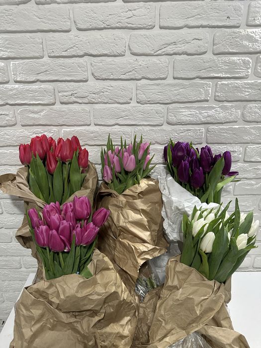 Тюльпаны оптом в упаковке