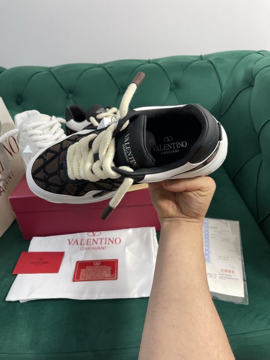 Adidasi Valentino One Stud piele naturala Full Box colectie noua