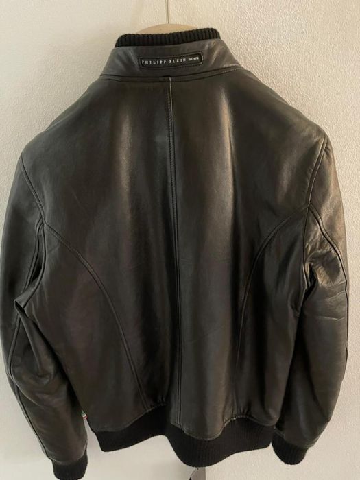 Geacä piele neagra Philipp Plein