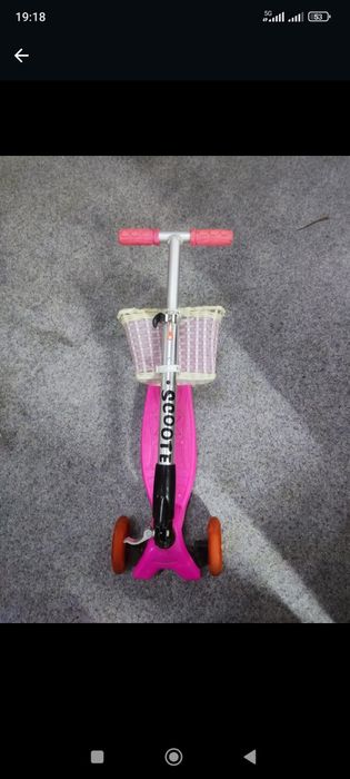 Самокат детский для девочки
