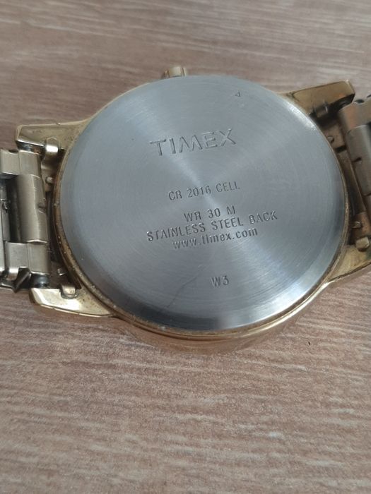 Ceas Timex Easy Reader Gold - Indiglo - Curea Elastică Stare Excelenta