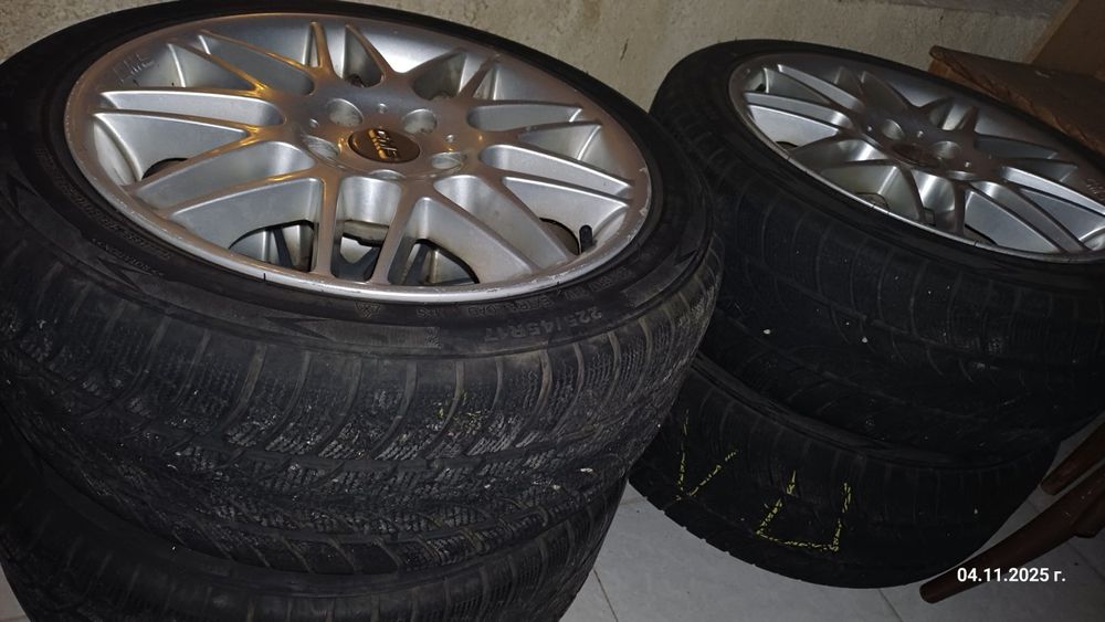 Джанти 17 и гуми 225/45 R17. За Мерцедес