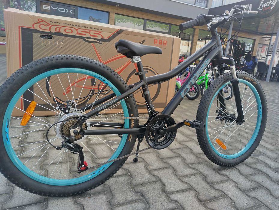 CROSS Алуминиев велосипед 24" SPEEDSTER boy 2db черен/син