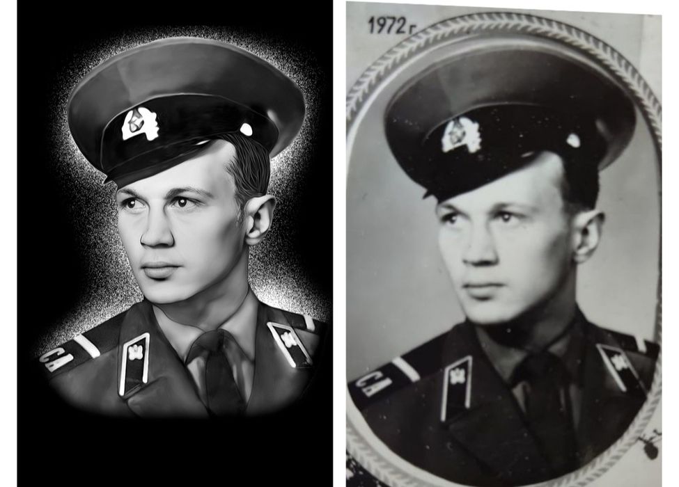 Ретушь на памятник 5000тг