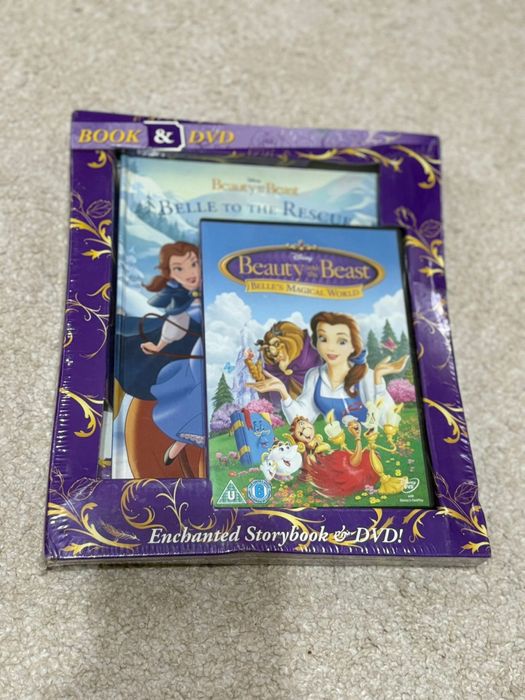 Set dvd si carte Frumoasa si bestia in lb engleza
