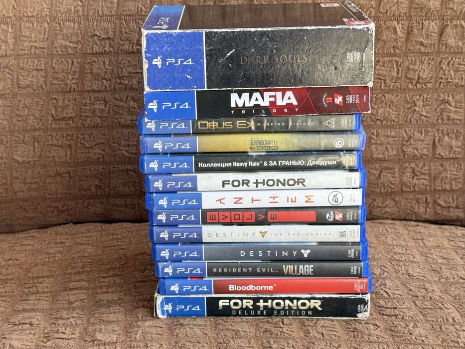 Игры для PlayStation 4 диски,Dark Souls 1/2/3,Mafia,Resident Evil 8