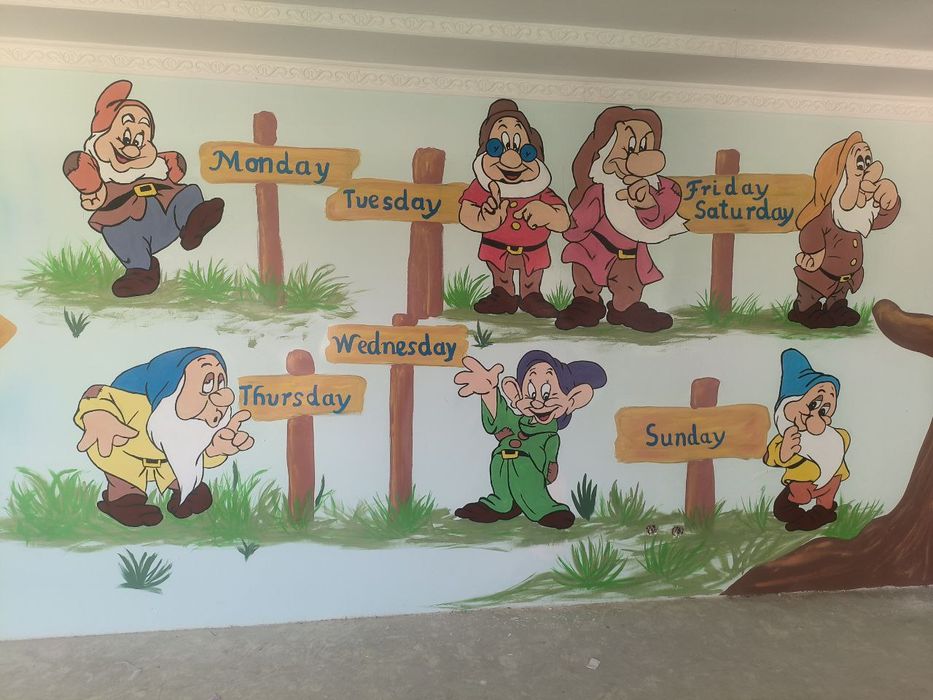 “Bolalar bog‘chasi, maktab, ofis devorlari uchun san’at asari”