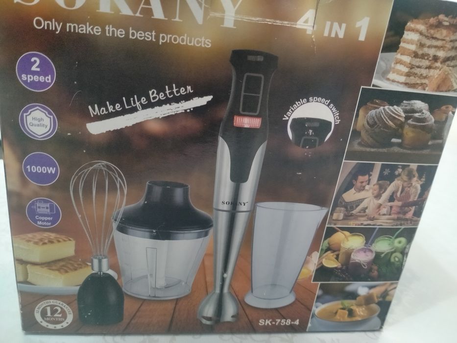 Блендер миксер 4в1 оригинал новый