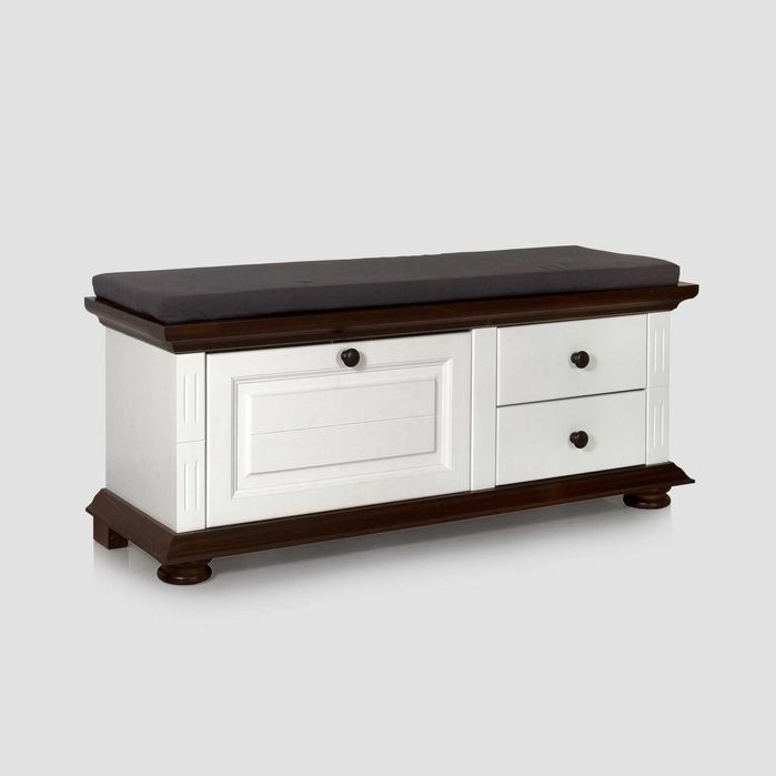 Set mobila hol Botosani, lemn masiv, cuier si bancuta