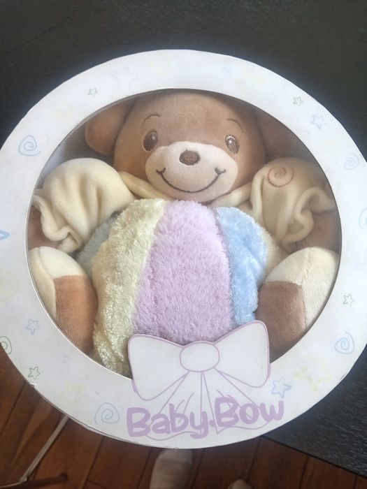 Комплект буйки + голямо мече за подарък на бебе, baby bow!