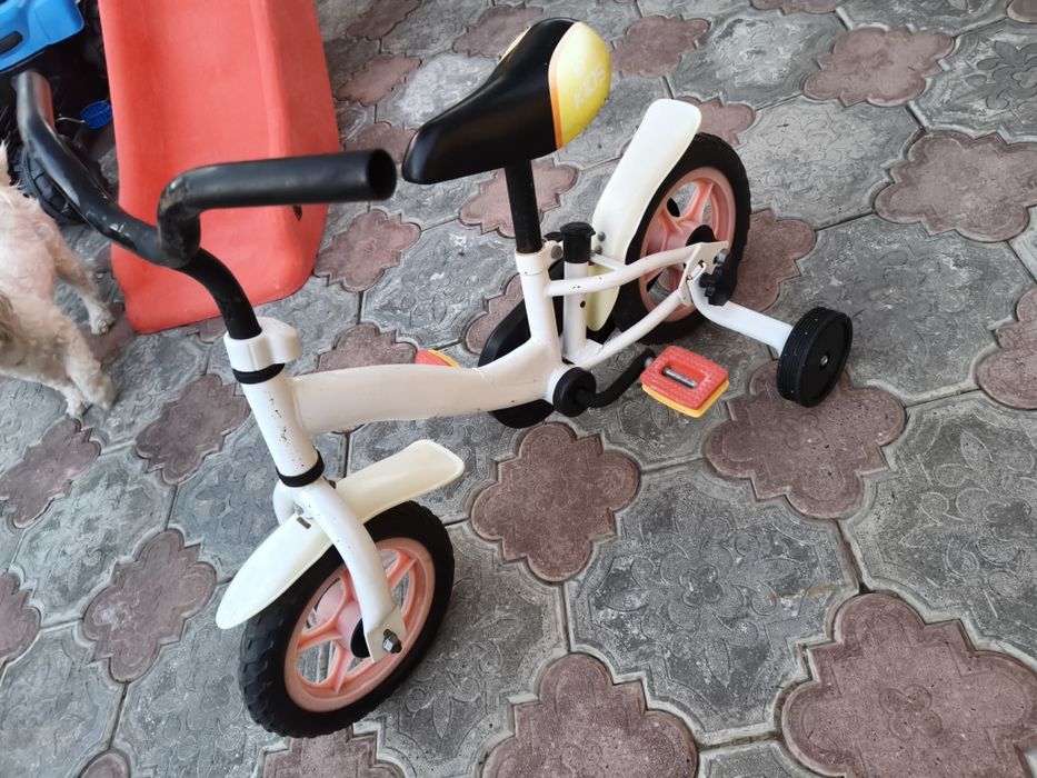 Bicicletă copii 10 inch cu roți ajutătoare (vârstă 2-4 ani)