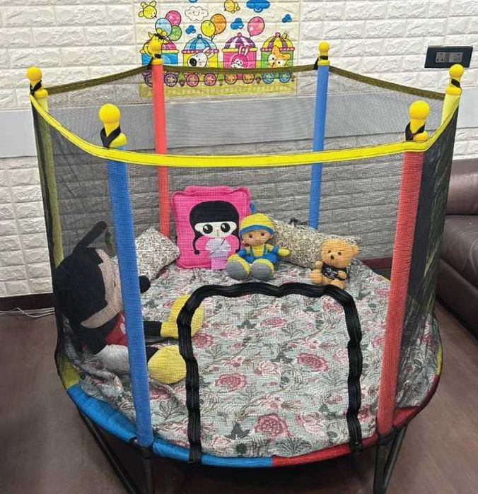 Батут каркасный-1,40 метр. 100-шарики Доставка и установка бесплатно