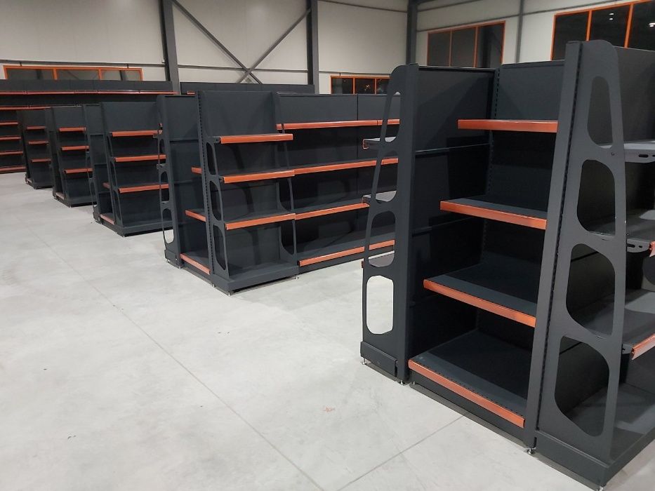 Магазинен стелаж, регал, щанд тъмно сив , матов RAL 7016