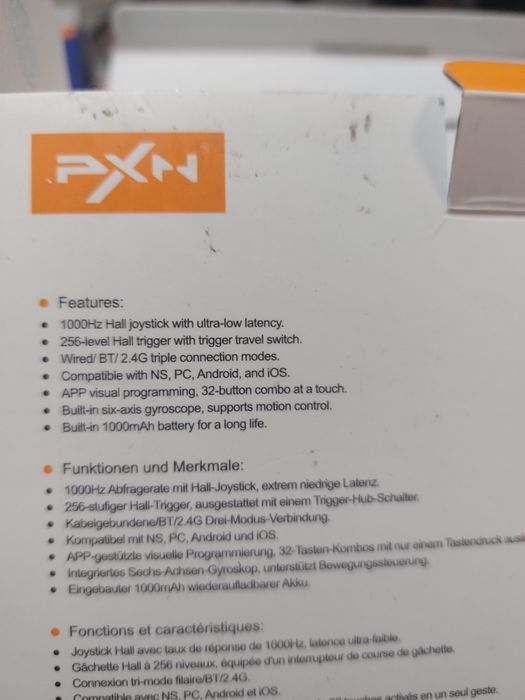 Controller pc,Switch,IOS PXN P5 wired,2.4,BT triple mode nou la cutie