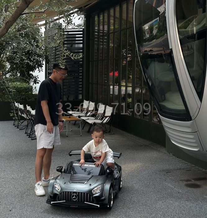 Детский Электромобиль Mercedes-Benz GTR 24V, дрифткар, LED, Bluetooth