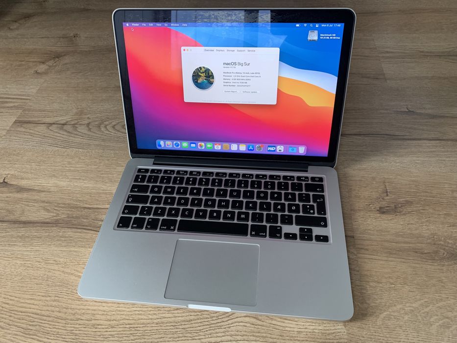 Laptop MacBook Pro A1502 Retina, intel i5, SSD