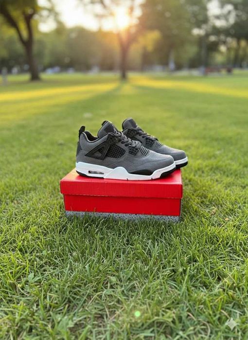 Adidasi Jordan 4 Retro Gri - Adidasi Fete Baieti