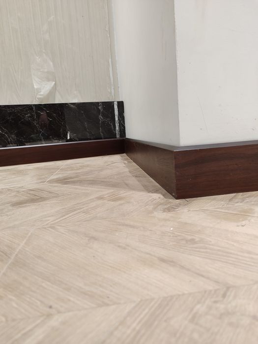 МДФ деккор панел и плинтус установка