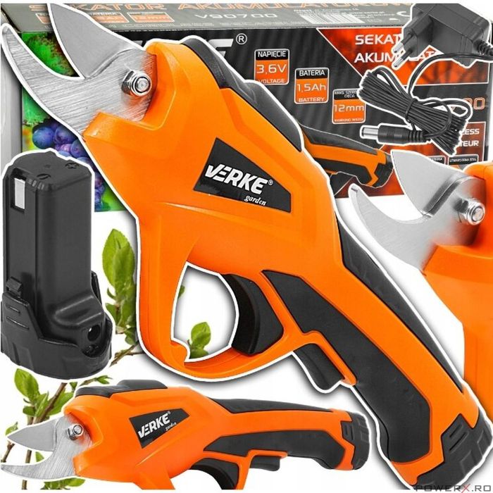 Foarfeca electrica cu acumulator pentru curatarea arbustilor,